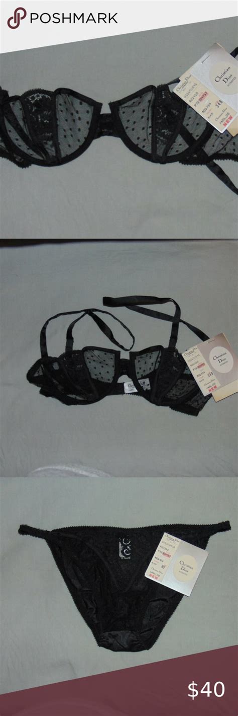 christian dior black bra|Dior ladies loungewear.